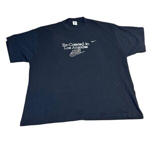 Nike T Shirt XXLarge Black Defective Re Created Los Angeles Graphic Tee